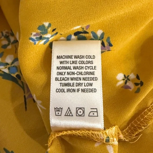 West Kei Mustard Floral Blouse - Picture 6 of 6